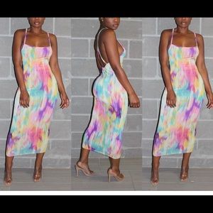 Multi Color Midi Dress